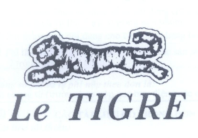 Mẫu nhãn hiệu Le TIGRE