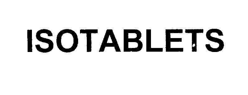 Mẫu nhãn hiệu ISOTABLETS