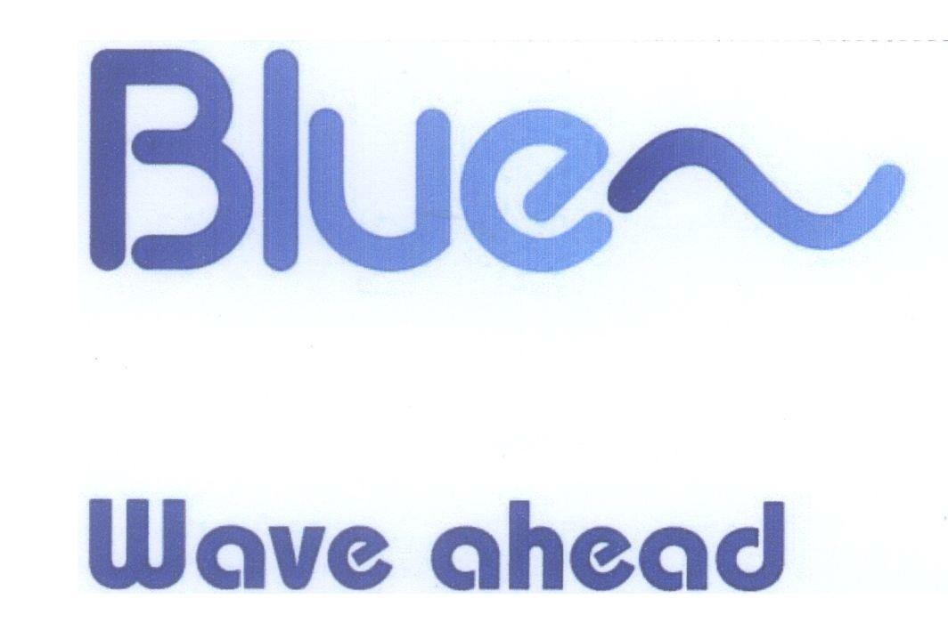 Mẫu nhãn hiệu Blue Wave ahead