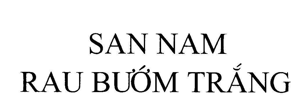 Mẫu nhãn hiệu SAN NAM Rau Bướm Trắng