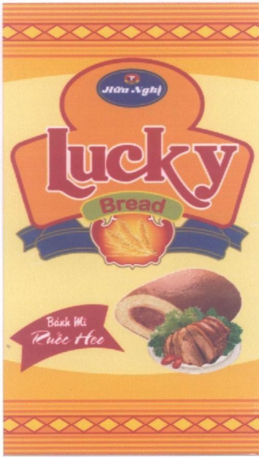 Mẫu nhãn hiệu Lucky Bread Hữu Nghị Bread Bánh Mì Ruốc Heo