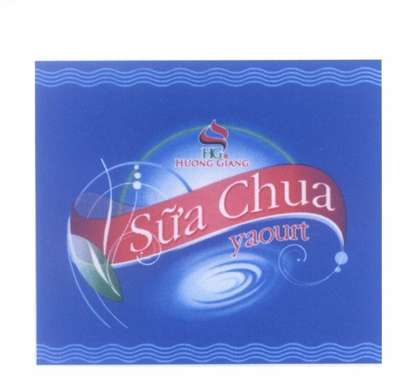 Mẫu nhãn hiệu HG Hương Giang Sữa Chua Yaourt
