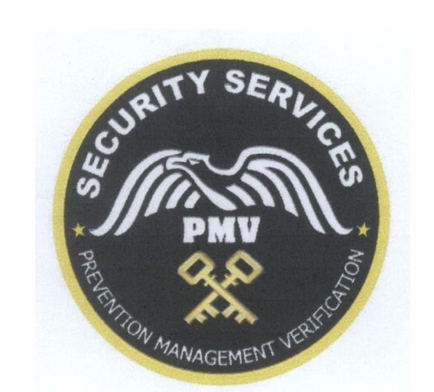Mẫu nhãn hiệu SECURITY SERVICES PMV PREVENTION MANAGEMENT VERIFICATION