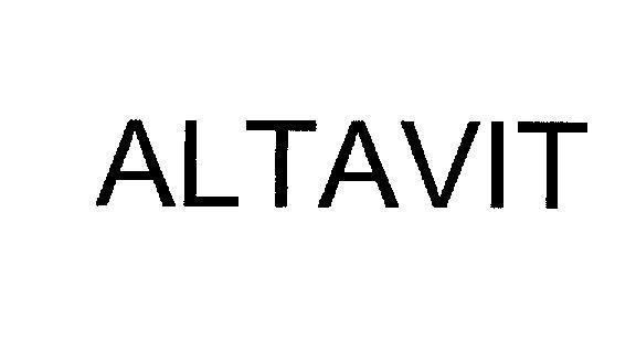 Mẫu nhãn hiệu ALTAVIT