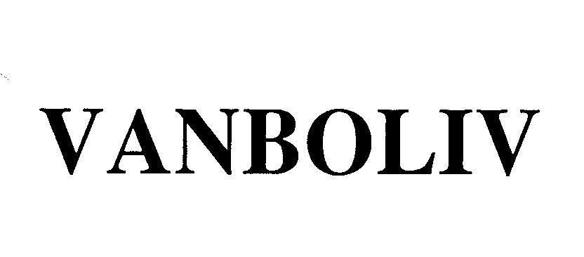 Mẫu nhãn hiệu VANBOLIV