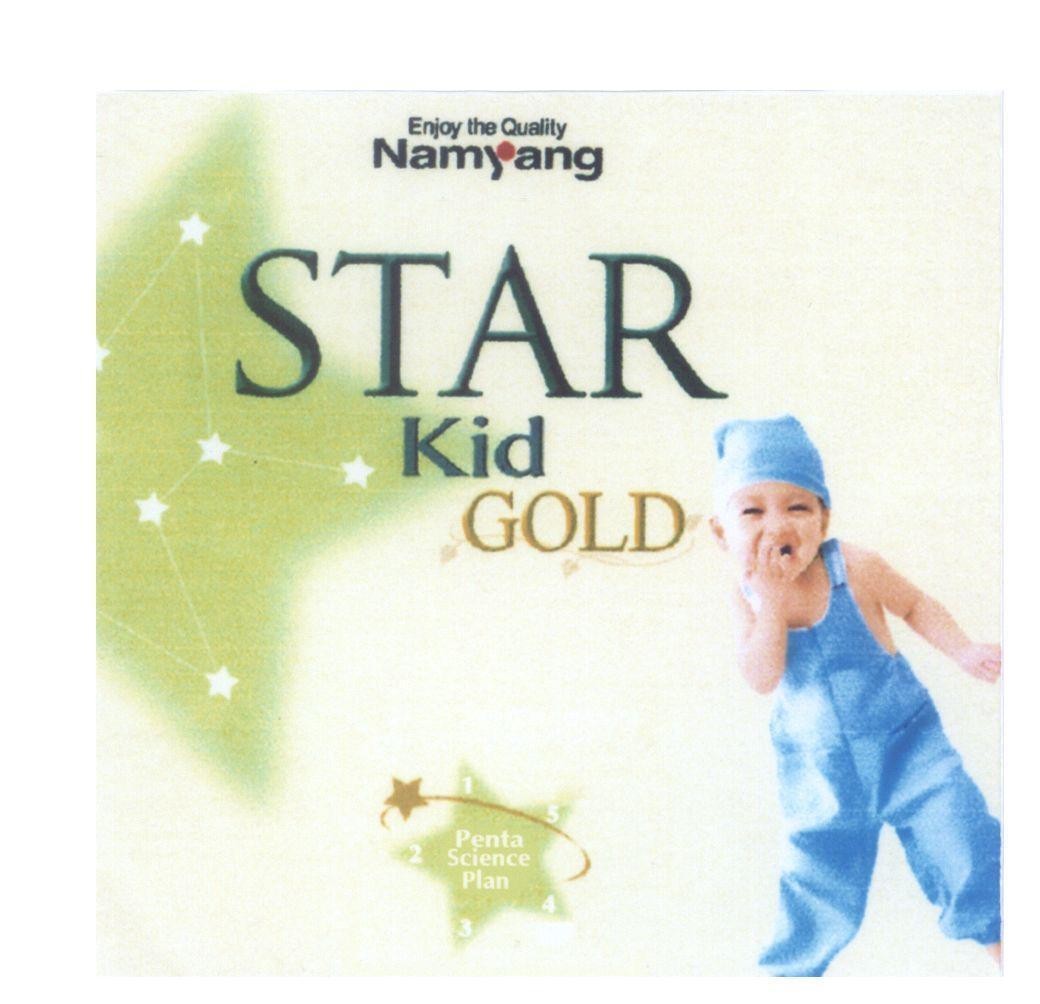 Mẫu nhãn hiệu Namyang STAR Kid GOLD Enjoy the Quality Penta Science Plan
