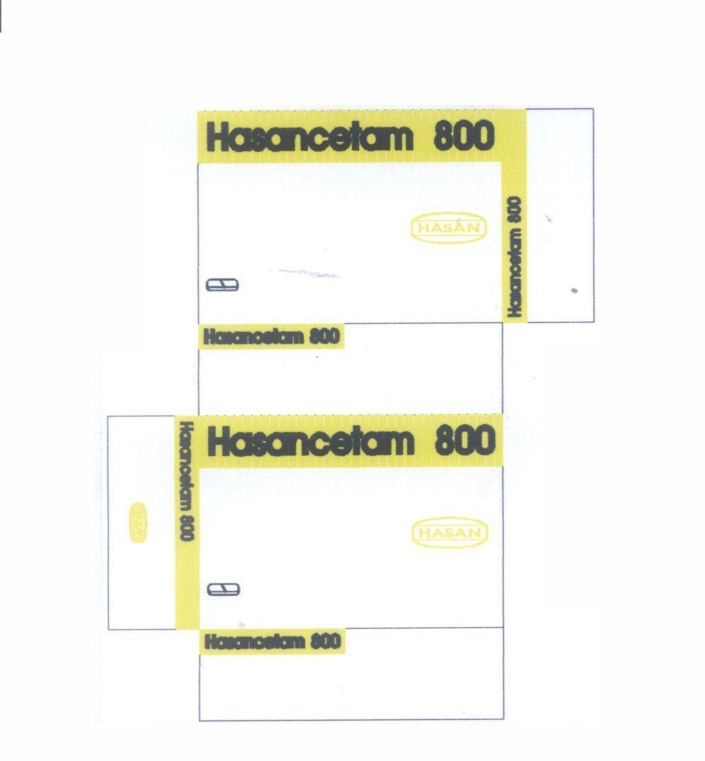 Mẫu nhãn hiệu Hasancetam 800 HASAN