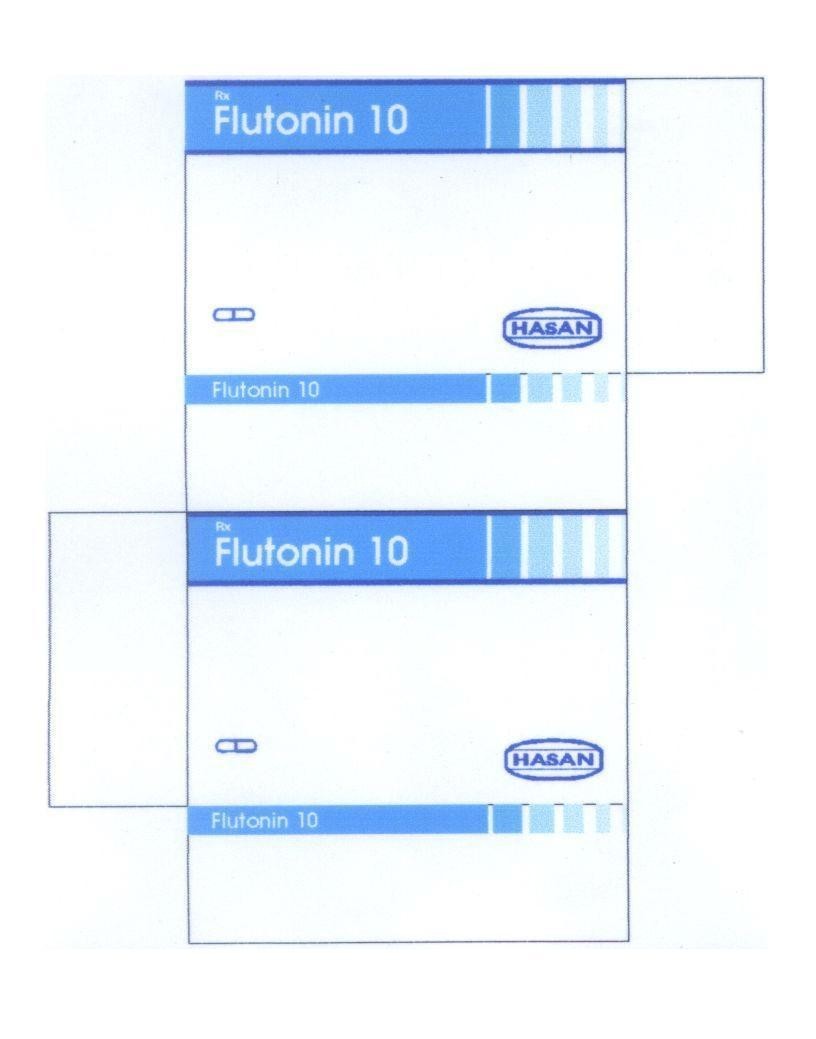 Mẫu nhãn hiệu Flutonin 10 HASAN Rx