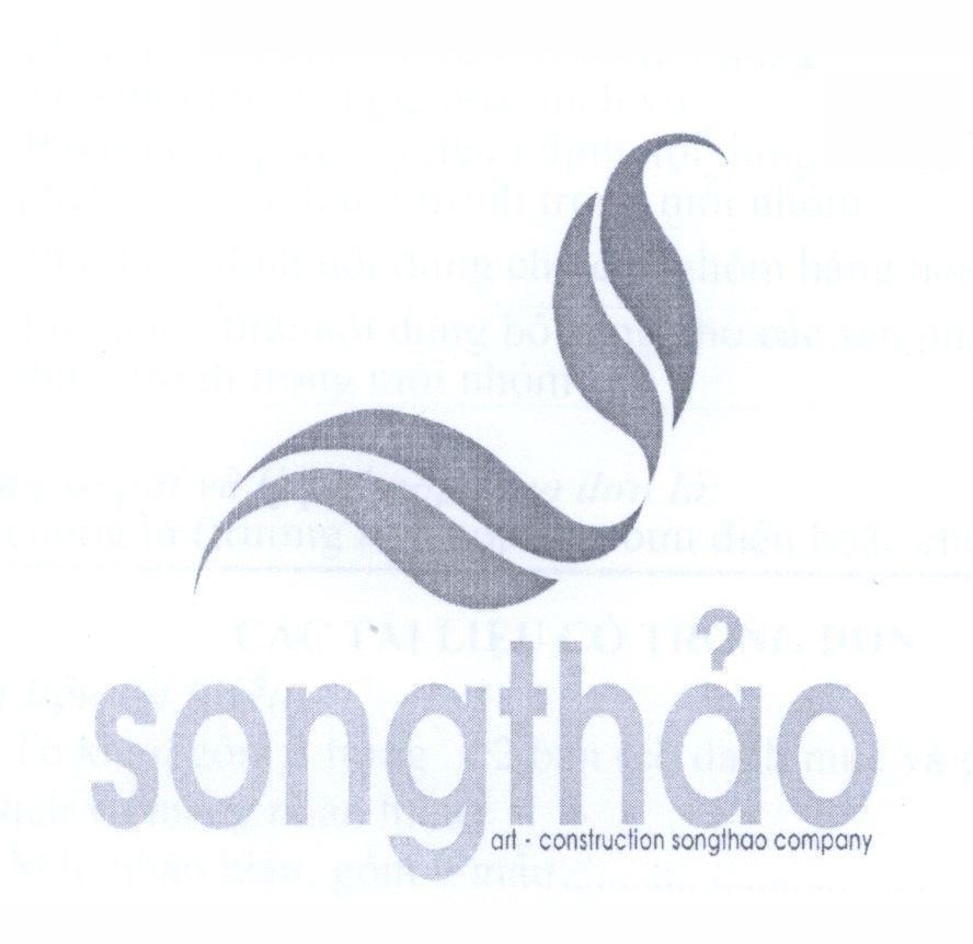 Mẫu nhãn hiệu S songthảo art - construction songthao company