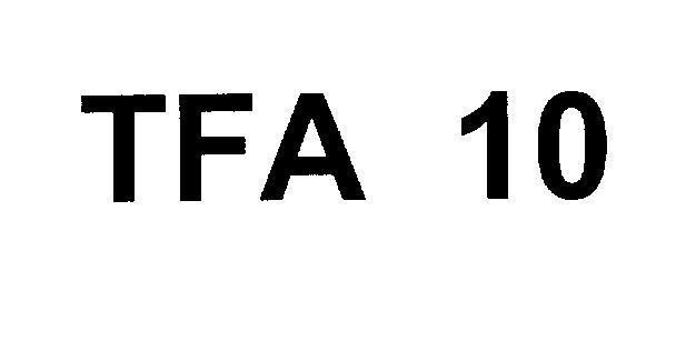 Mẫu nhãn hiệu TFA 10
