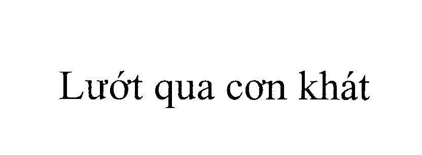 Mẫu nhãn hiệu Lướt qua cơn khát