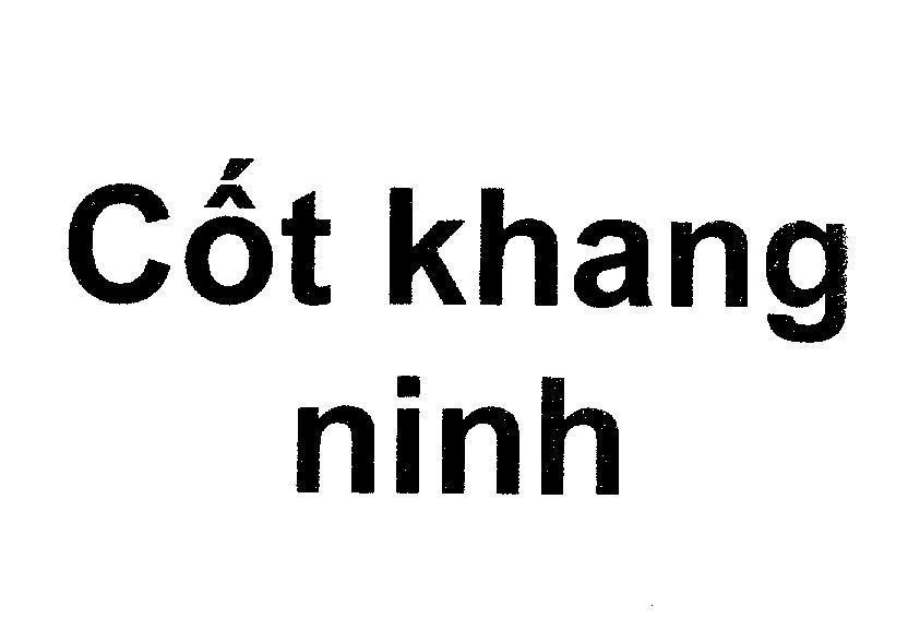 Mẫu nhãn hiệu Cốt khang ninh