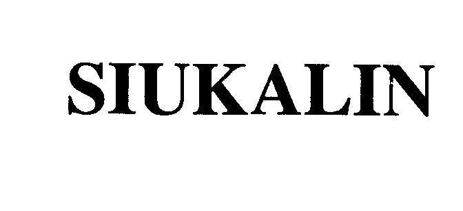 Mẫu nhãn hiệu SIUKALIN