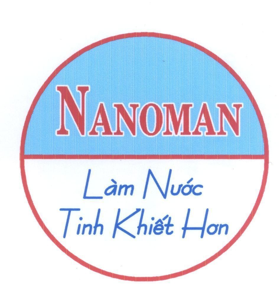 Mẫu nhãn hiệu NANOMAN Làm Nước Tinh Khiết Hơn