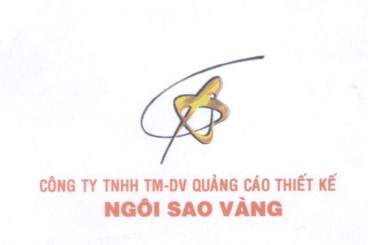 Mẫu nhãn hiệu Công Ty TNHH TM-DV Quảng Cáo Thiết Kế Ngôi Sao Vàng