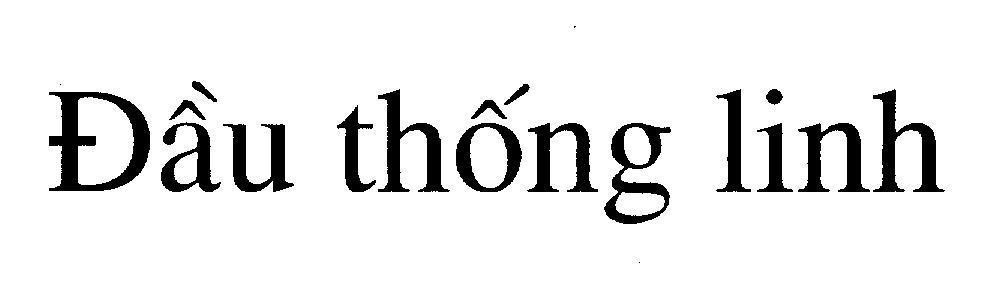 Mẫu nhãn hiệu Đầu thống linh