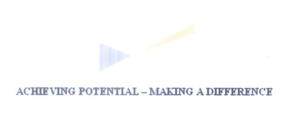 Mẫu nhãn hiệu ACHIEVING POTENTIAL - MAKING A DIFFERENCE