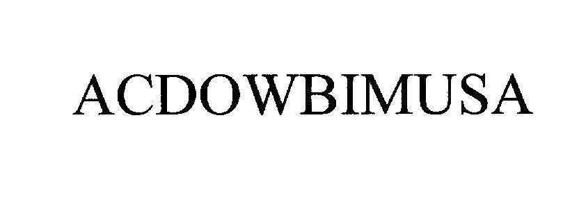 Mẫu nhãn hiệu ACDOWBIMUSA