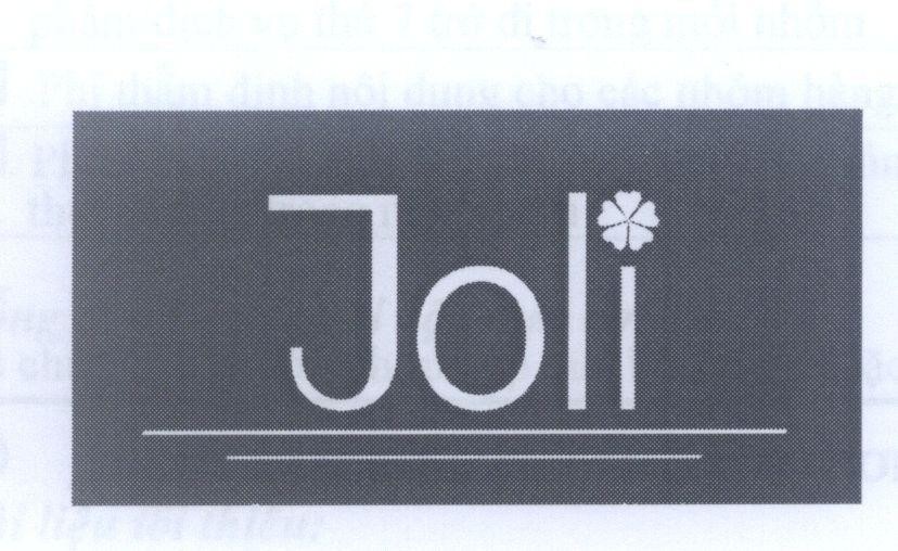 Mẫu nhãn hiệu Joli