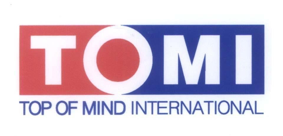 Mẫu nhãn hiệu TOMI TOP OF MIND INTERNATIONAL