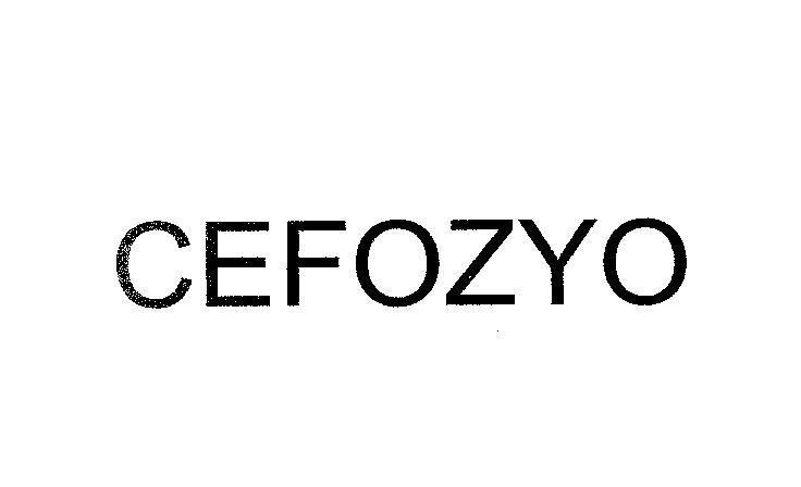 Mẫu nhãn hiệu CEFOZYO