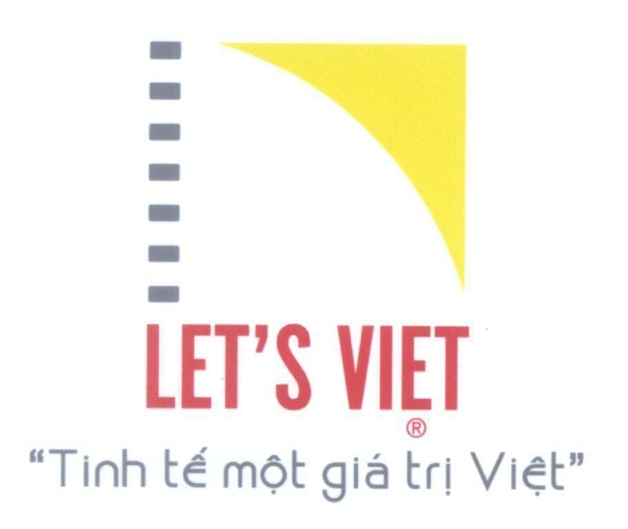 Mẫu nhãn hiệu LET'S VIET "Tinh tế một giá trị Việt"