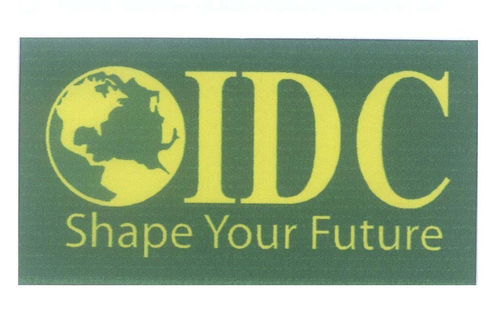 Mẫu nhãn hiệu IDC Shape Your Future