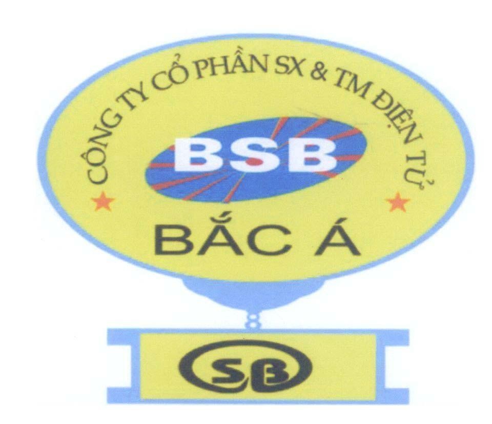 Mẫu nhãn hiệu BSB Bắc á SB Công Ty Cổ Phần SX & TM Điện Tử