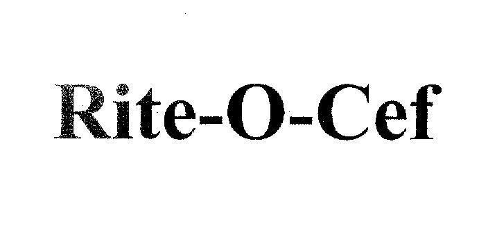 Mẫu nhãn hiệu Rite-O-Cef