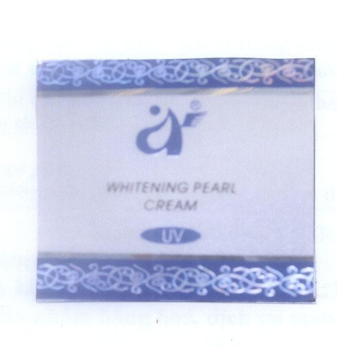 Mẫu nhãn hiệu UV WHITENING PEARL CREAM