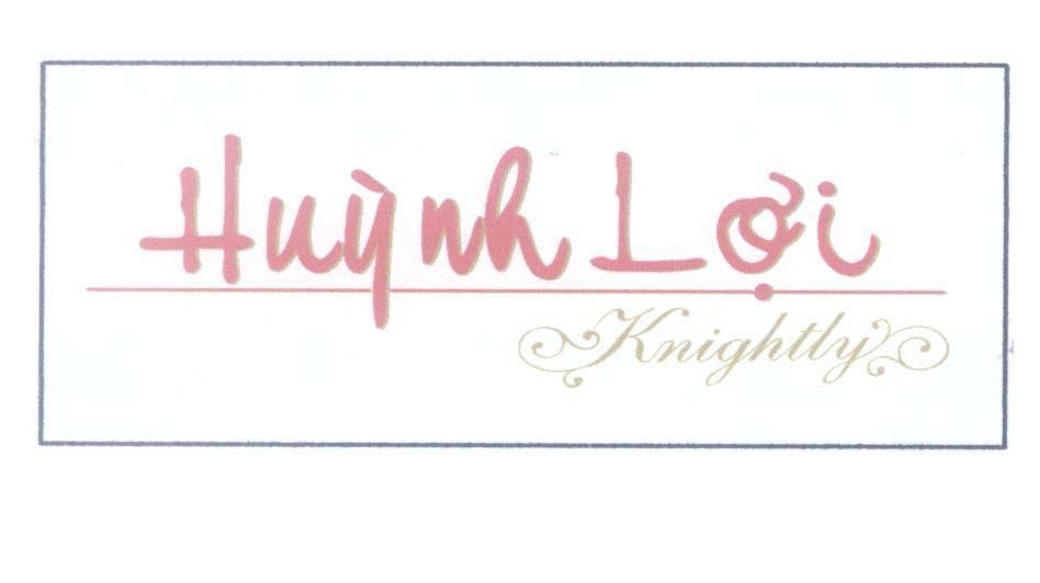 Mẫu nhãn hiệu Huỳnh Lợi Knightly