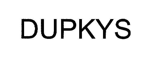 Mẫu nhãn hiệu DUPKYS