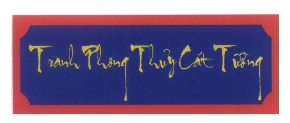 Mẫu nhãn hiệu Tranh Phong Thuỷ Cát Tường