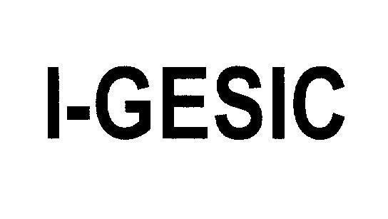 Mẫu nhãn hiệu I-GESIC