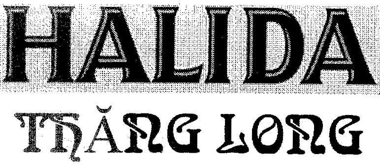 Mẫu nhãn hiệu HALIDA THĂNG LONG