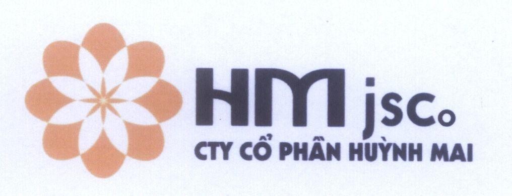 Mẫu nhãn hiệu HM jsc jsco CTy Cổ Phần Huỳnh Mai