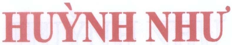 Mẫu nhãn hiệu Huỳnh Như