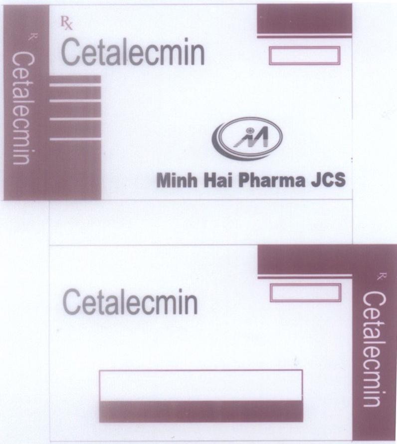 Mẫu nhãn hiệu Cetalecmin M Minh Hai Pharma JCS