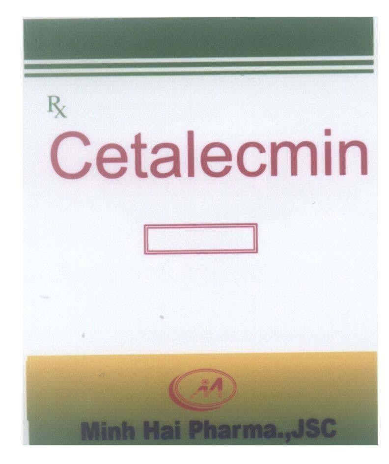 Mẫu nhãn hiệu Cetalemin RX M Minh Hai Pharma.,JSC