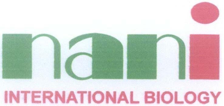 Mẫu nhãn hiệu nani INTERNATIONAL BIOLOGY