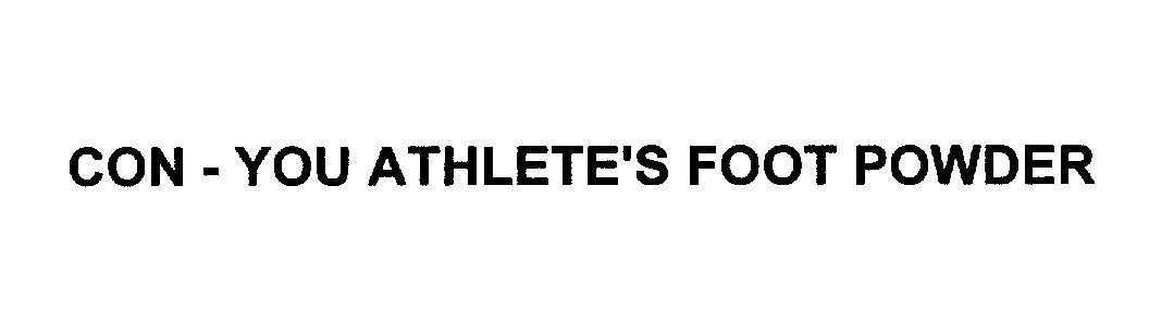 Mẫu nhãn hiệu CON - YOU ATHLETE'S FOOT POWDER