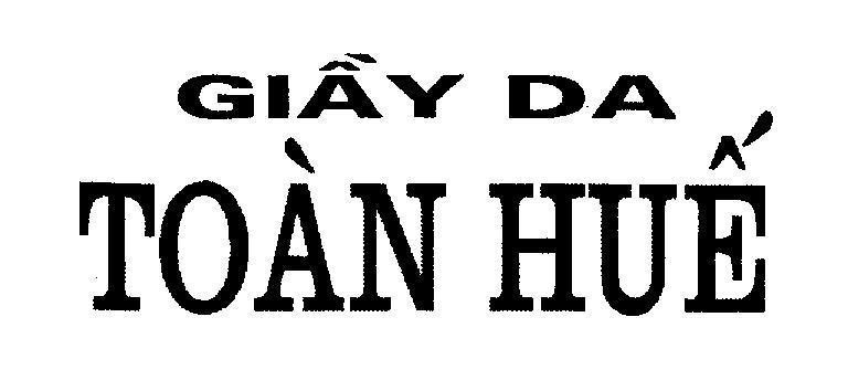Mẫu nhãn hiệu Giầy Da Toàn Huế
