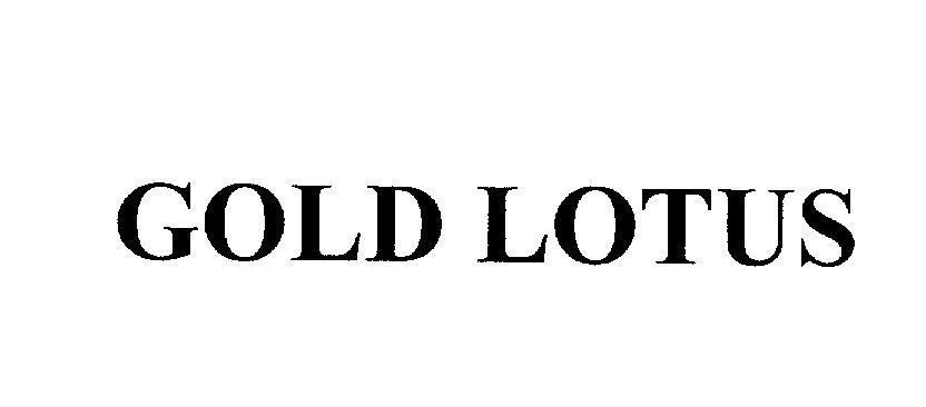 Mẫu nhãn hiệu GOLD LOTUS