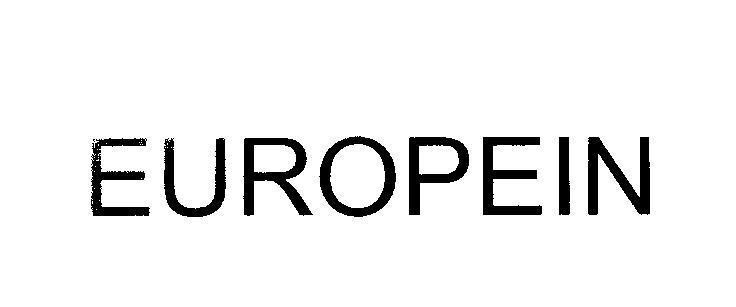 Mẫu nhãn hiệu EUROPEIN