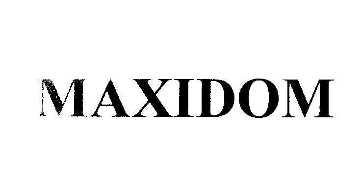 Mẫu nhãn hiệu MAXIDOM