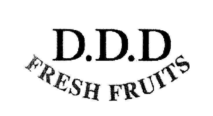Mẫu nhãn hiệu D.D.D FRESH FRUITS