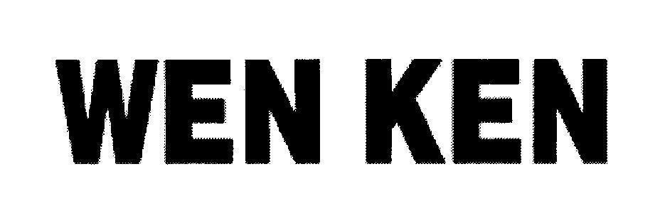 Mẫu nhãn hiệu WEN KEN