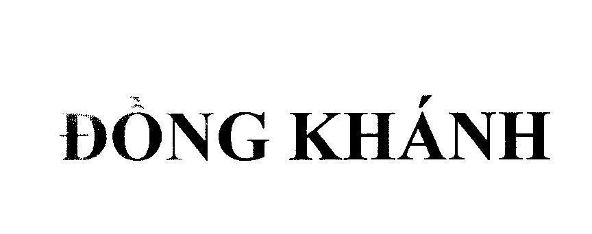 Mẫu nhãn hiệu Đồng Khánh