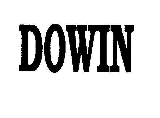 Mẫu nhãn hiệu DOWIN