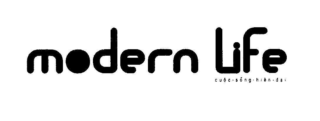 Mẫu nhãn hiệu modern Life cuộc sống hiện đại